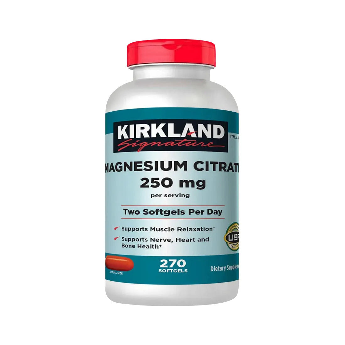 Citrato de Magnesio Magnesium Citrate 270 Softgels - Kirkland
