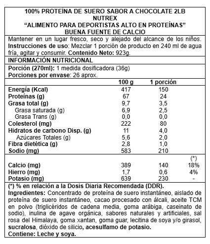 100% Whey 2 lbs - Nutrex