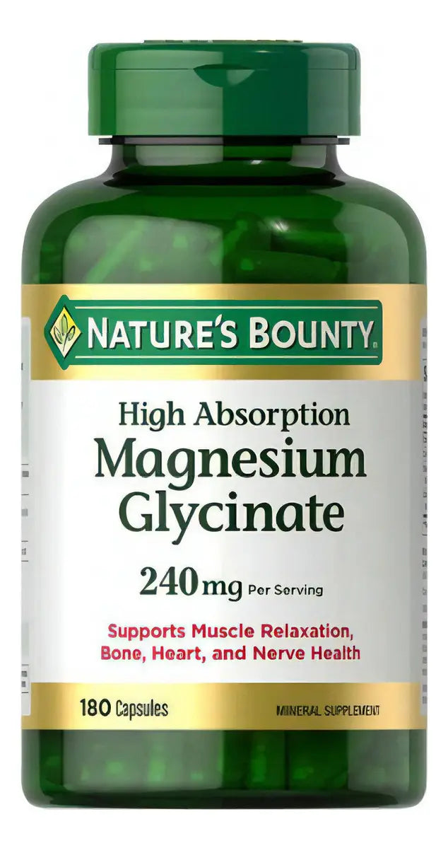 Magnesium Glycinate 240mg 180 caps - Nature's Bounty