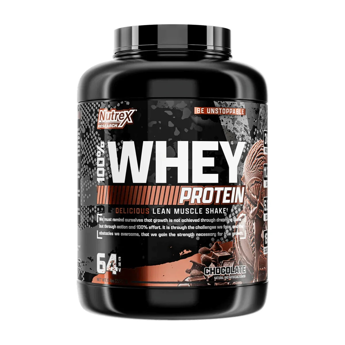 Proteína 100% Whey 5 lbs - Nutrex Chocolate